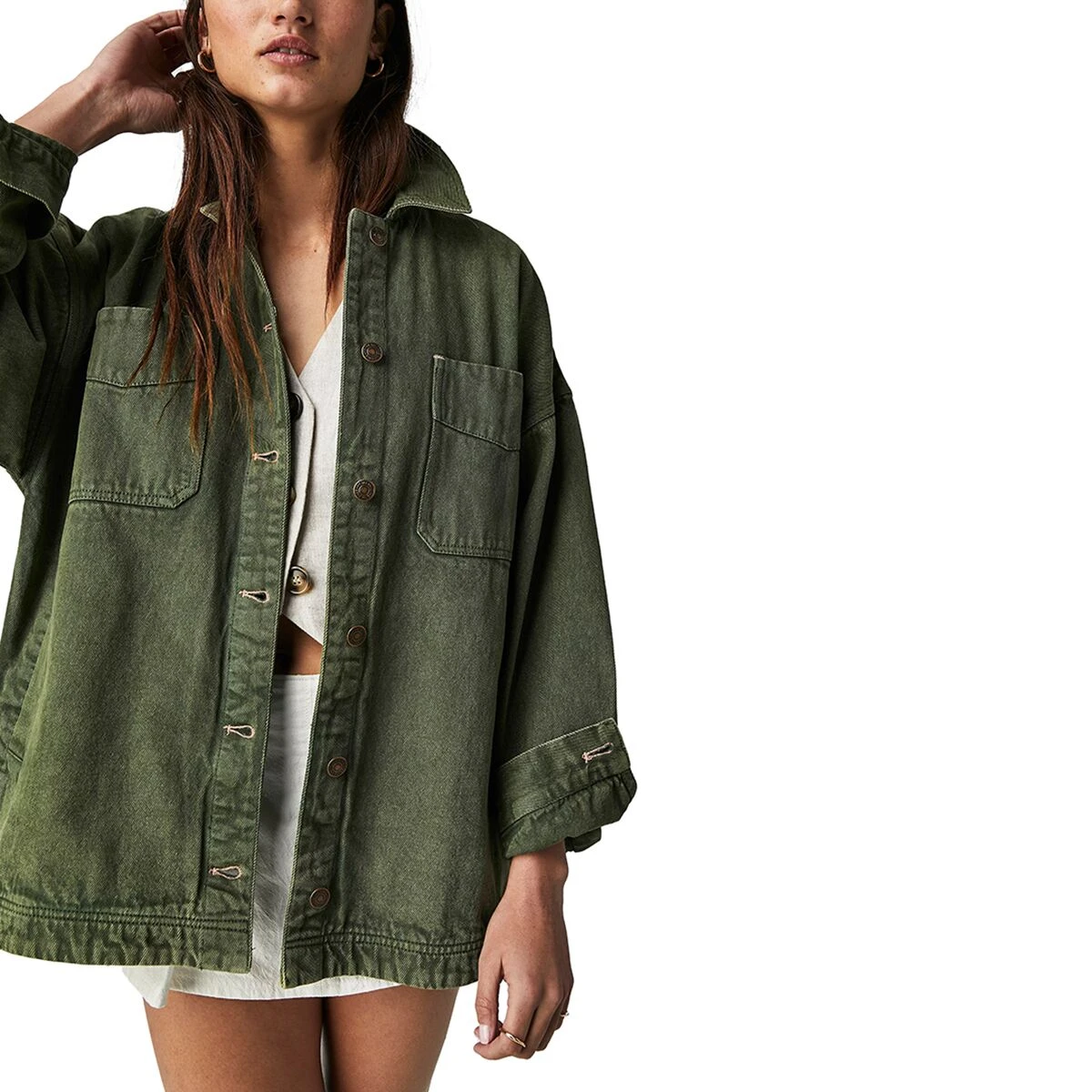 FREE PEOPLE Madison City Twill Jacket - Women's 1 FREE PEOPLE Madison City Twill Jacket - Women's