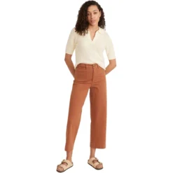 Marine Layer Bridget Slim Wide Leg Crop Pants - Women's -The North Face || Patagonia || Mountain Hardwear Shop AMBBRO D4