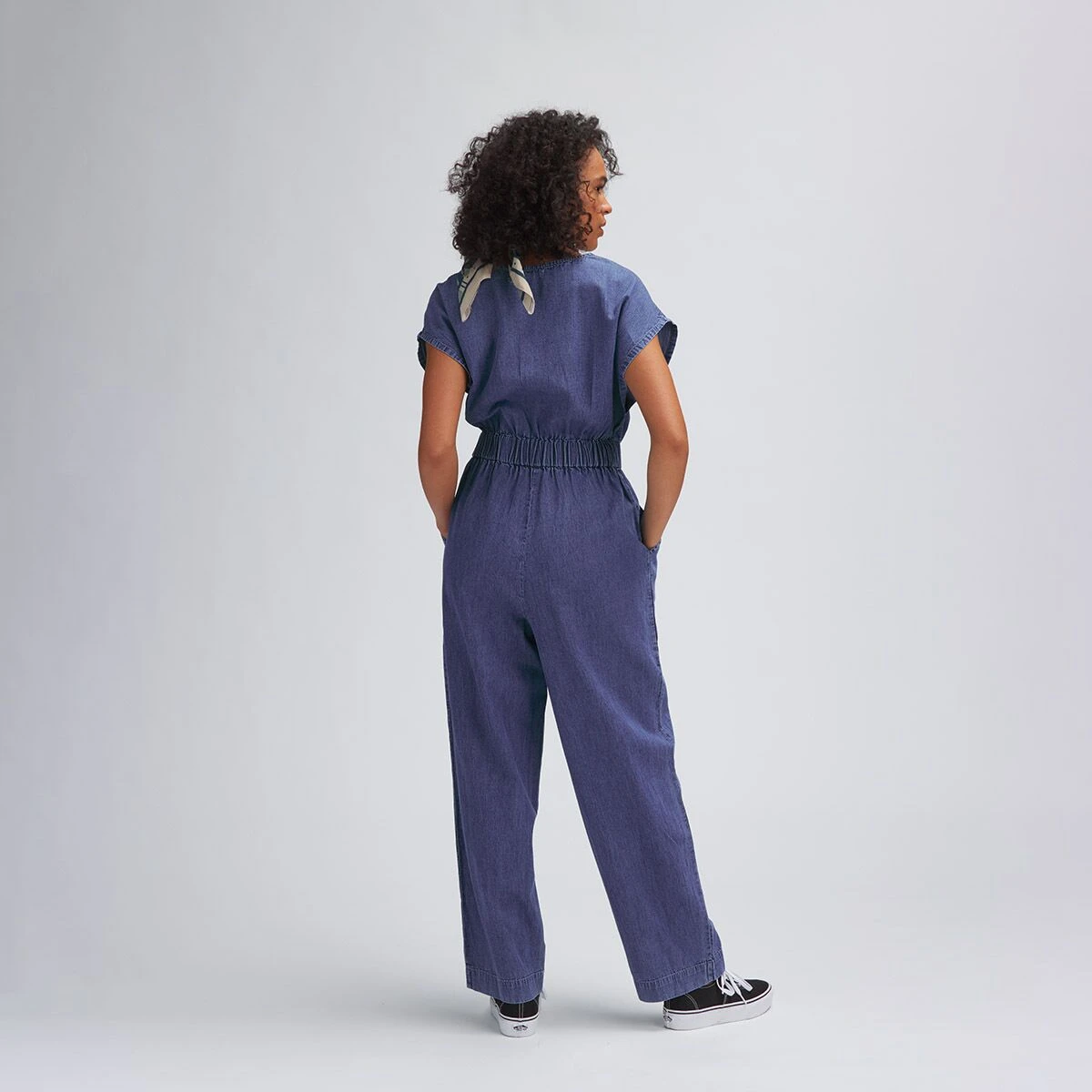 Sleeveless Denim Jumpsuit - Past Season - Women's 2 Sleeveless Denim Jumpsuit - Past Season - Women's - Image 2