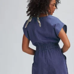 Sleeveless Denim Jumpsuit - Past Season - Women's 8 Sleeveless Denim Jumpsuit - Past Season - Women's -The North Face || Patagonia || Mountain Hardwear Shop AZU D3 1