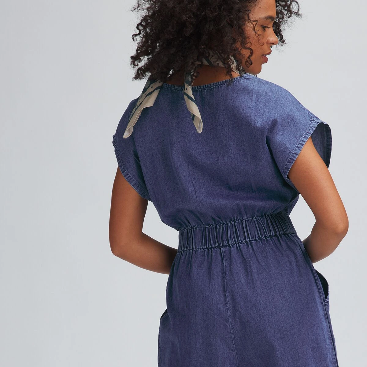 Sleeveless Denim Jumpsuit - Past Season - Women's 4 Sleeveless Denim Jumpsuit - Past Season - Women's - Image 4