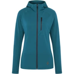 Black Diamond Coefficient Fleece Hooded Jacket - Women's -The North Face || Patagonia || Mountain Hardwear Shop AZU D3