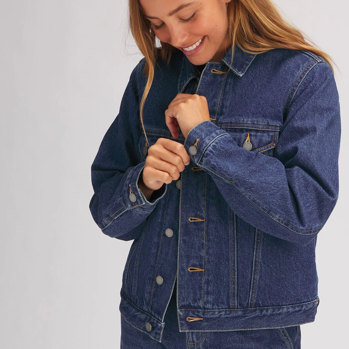 Printed Sherpa Lined Denim Jacket - Women's 5 Printed Sherpa Lined Denim Jacket - Women's - Image 5