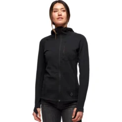 Black Diamond Coefficient Fleece Hooded Jacket - Women's -The North Face || Patagonia || Mountain Hardwear Shop BLA 10