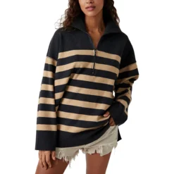 FREE PEOPLE Coastal Stripe Pullover - Women's -The North Face || Patagonia || Mountain Hardwear Shop CARCAMCOM