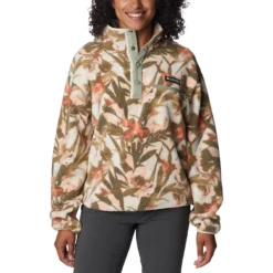 Columbia Helvetia Cropped Half Snap Pullover - Women's 9 Columbia Helvetia Cropped Half Snap Pullover - Women's -The North Face || Patagonia || Mountain Hardwear Shop CHAFLO
