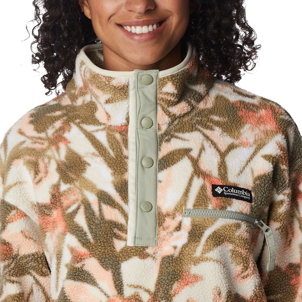 Columbia Helvetia Cropped Half Snap Pullover - Women's 6 Columbia Helvetia Cropped Half Snap Pullover - Women's - Image 6