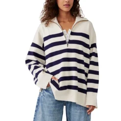 FREE PEOPLE Coastal Stripe Pullover - Women's -The North Face || Patagonia || Mountain Hardwear Shop CHANACCOM