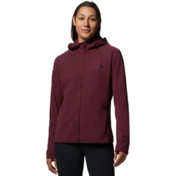 Mountain Hardwear Mountain Stretch Full-Zip Hooded Jacket - Women's -The North Face || Patagonia || Mountain Hardwear Shop COCRED
