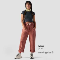 Textured Cotton Pull On Pant - Women's -The North Face || Patagonia || Mountain Hardwear Shop COCSHESTR D4