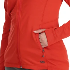 Outdoor Research Vigor Full Zip Hooded Jacket - Women's -The North Face || Patagonia || Mountain Hardwear Shop CRA D3 2