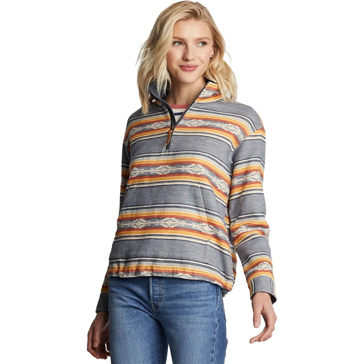 Pendleton Half-Zip Pullover Sweatshirt - Women's 3 Pendleton Half-Zip Pullover Sweatshirt - Women's - Image 3