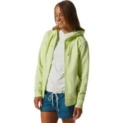 Mountain Hardwear MHW Logo Full-Zip Hooded Sweatshirt - Women's -The North Face || Patagonia || Mountain Hardwear Shop ELE D4