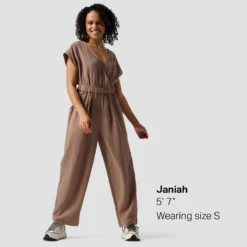 Sleeveless Cotton Gauze Jumpsuit - Women's -The North Face || Patagonia || Mountain Hardwear Shop FOS D14