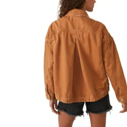 FREE PEOPLE Opal Swing Denim Jacket - Women's -The North Face || Patagonia || Mountain Hardwear Shop GOLNUG D4