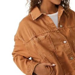 FREE PEOPLE Opal Swing Denim Jacket - Women's -The North Face || Patagonia || Mountain Hardwear Shop GOLNUG D5