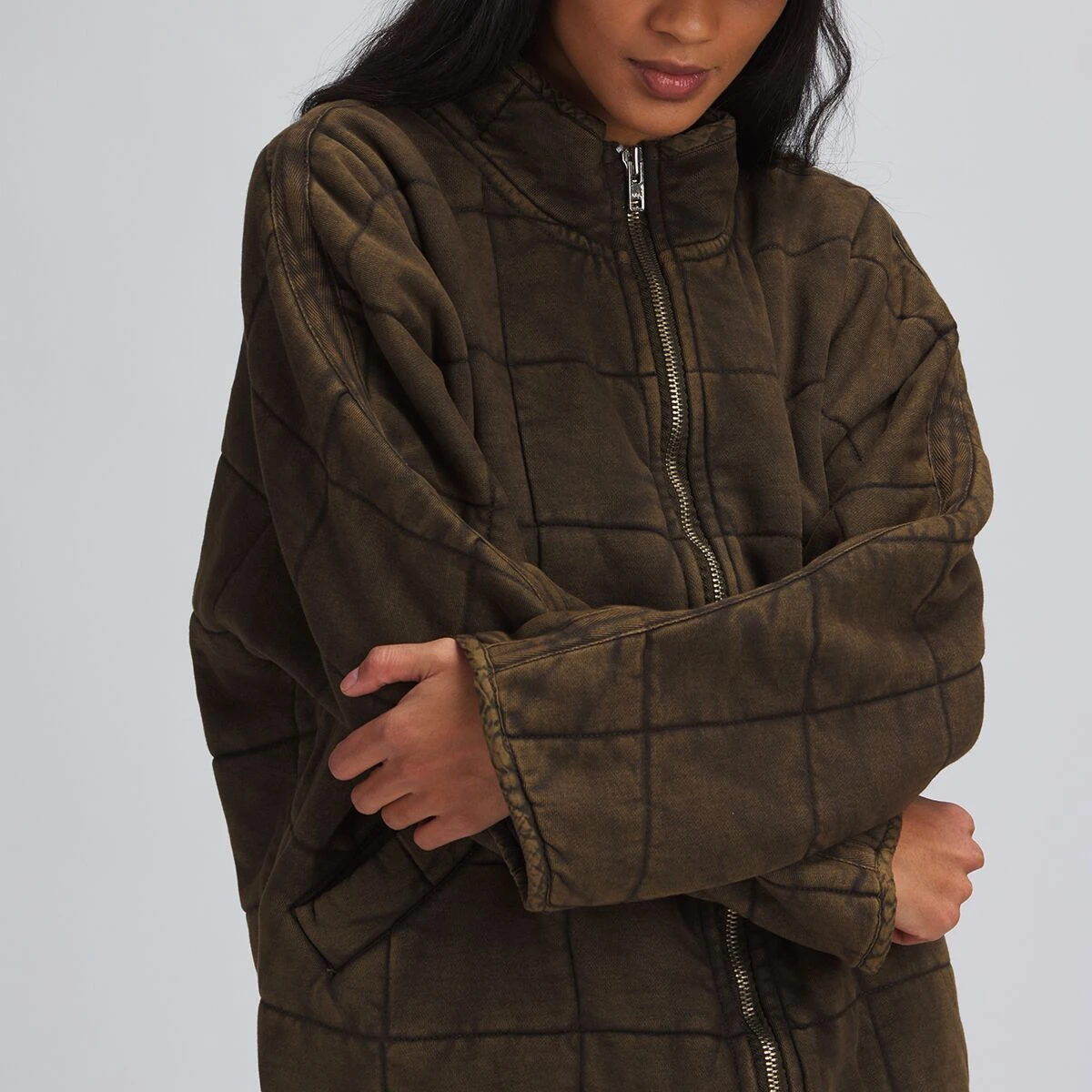 FREE PEOPLE Dolman Quilted Knit Jacket - Women's 2 FREE PEOPLE Dolman Quilted Knit Jacket - Women's - Image 2