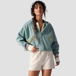 Cropped Full Zip Hooded Jacket - Women's -The North Face || Patagonia || Mountain Hardwear Shop LIGBLU 3