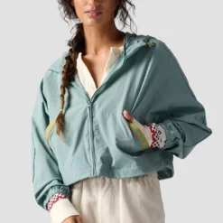 Cropped Full Zip Hooded Jacket - Women's -The North Face || Patagonia || Mountain Hardwear Shop LIGBLU D6 1