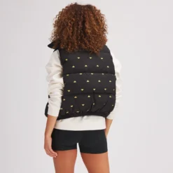 Puffer Down Vest + Embroidery - Women's -The North Face || Patagonia || Mountain Hardwear Shop MEEMBEINGO D1