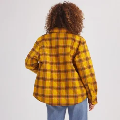 Stoic Quilted Boyfriend Plaid Shirt Jacket - Women's