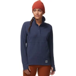 Outdoor Research Trail Mix Snap Pullover - Women's -The North Face || Patagonia || Mountain Hardwear Shop NAVBLU