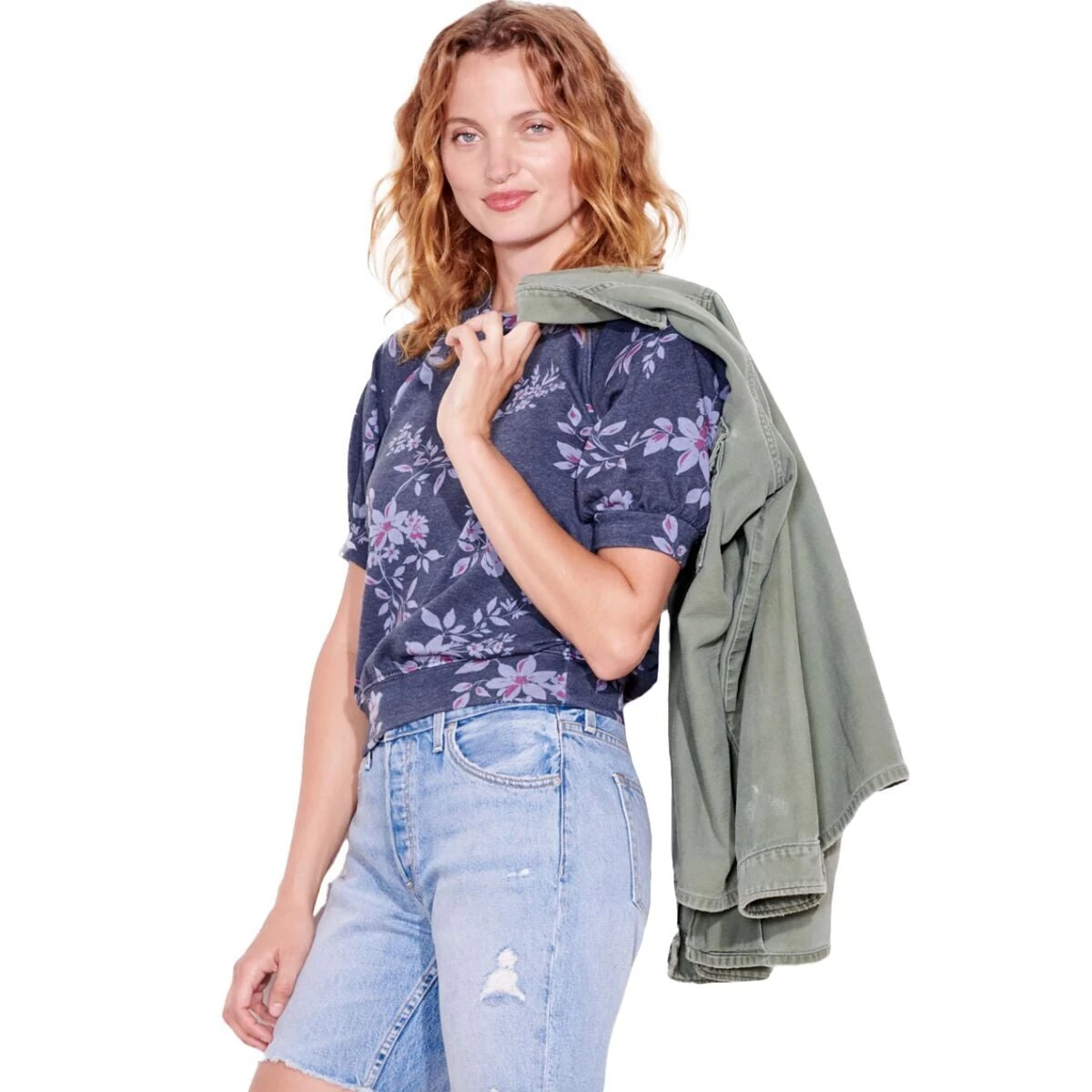 Dark Floral Raglan Top - Women's 2 Dark Floral Raglan Top - Women's - Image 2