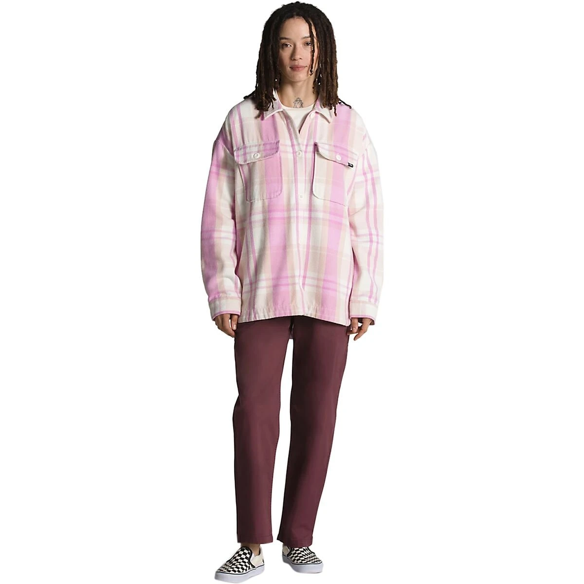 Vans Eliza Oversized Woven Shacket - Women's 3 Vans Eliza Oversized Woven Shacket - Women's - Image 3
