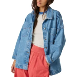 FREE PEOPLE Madison City Denim Jacket - Women's -The North Face || Patagonia || Mountain Hardwear Shop SOLWAS