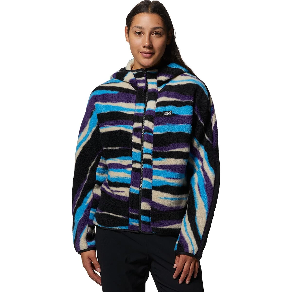 Mountain Hardwear HiCamp Fleece Full-Zip Hooded Jacket - Women's 2 Mountain Hardwear HiCamp Fleece Full-Zip Hooded Jacket - Women's - Image 2