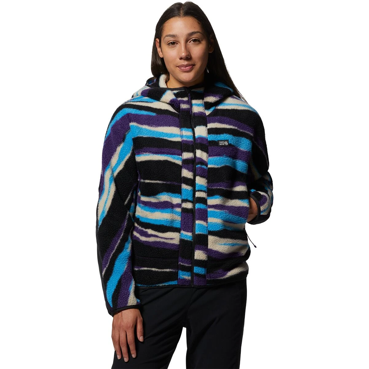 Mountain Hardwear HiCamp Fleece Full-Zip Hooded Jacket - Women's 4 Mountain Hardwear HiCamp Fleece Full-Zip Hooded Jacket - Women's - Image 4